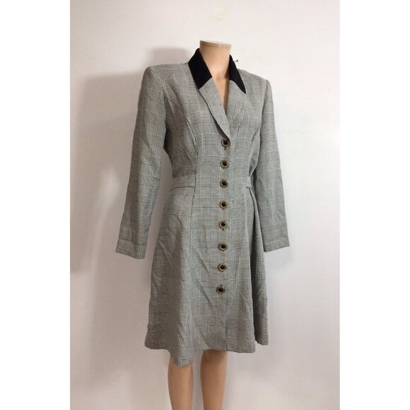 Knapp Studio Dresses & Skirts - Knapp Studio Vintage Plaid Blazer Dress Y2K Womens 10